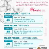 Cartel Ciclo De mamar a masticar. 2ª ed.