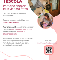 Cartell projecte audiovisual LACTÂNCIA I ESCOLA INFANTIL